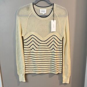 NWT Sita Murt Open Knit Stripe Sweater